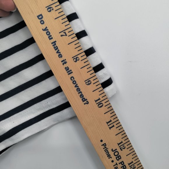 NNO 7 Men's Stripes T-Shirt Navy/White XXL - Picture 3 of 8